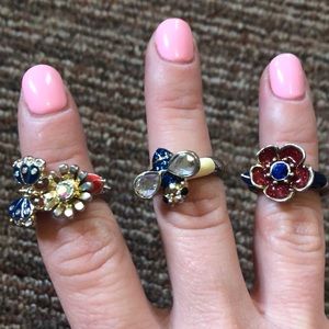 Betsey Johnson set of rings